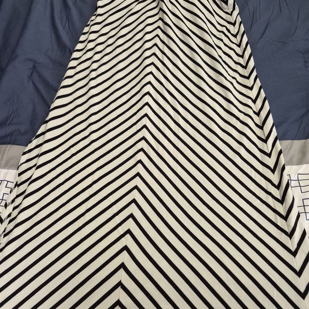 The Limited Black and White Striped Maxi Skirt